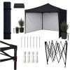Pawilon ogrodowy LUARO namiot imprezowy handlowy altana 3x3m czarny